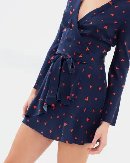 Bec & Bridge Love Spell Mini Dress Navy Red Size 10 for rent on The Volte - image 10