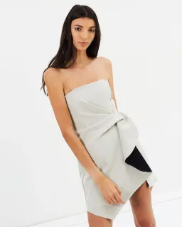 Bec & Bridge Alix Dress Natural Beige Grey Size 10 for rent on The Volte - image 3