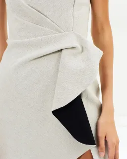 Bec & Bridge Alix Dress Natural Beige Grey Size 10 for rent on The Volte - image 4