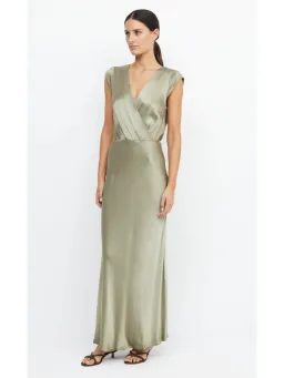 Bec & Bridge Moon Dance Maxi Dress Sage Size AU 16 for rent on The Volte - image 2