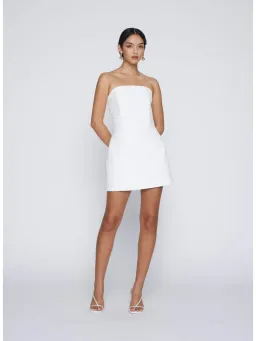 Anna Quan Boucle Paris Mini Dress in White Size AU 10 for rent on The Volte - image 1