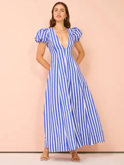 By Nicola Short Sleeve Wavy Maxi Stripe Size 8 for rent on The Volte - image 1