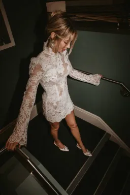 Stone Cold Fox Allure Dress White Lace Size 8 for rent on The Volte - image 5