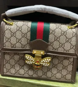 Gucci Queen Margot Bee Clasp Bag Print Big for rent on The Volte - image 1