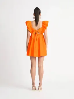Sheike Bermuda Mini Dress in Orange Size 16 for rent on The Volte - image 3
