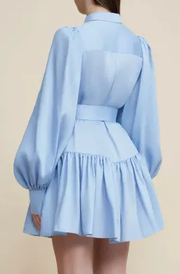 Acler Sherwood Dress Cornflower Blue Size 16 for rent on The Volte - image 3