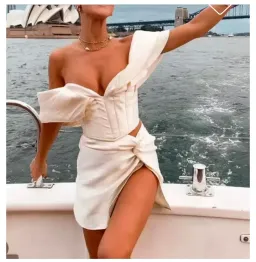 Khirzad Femme Nina Corset & Nina Tulum Mini Skirt Set Ivory White Size AU 8 for rent on The Volte - image 5