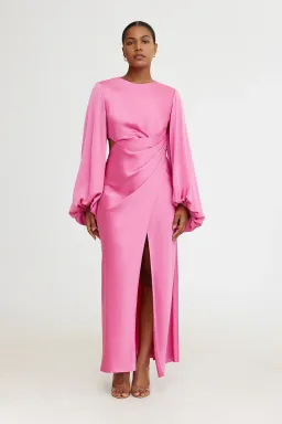 Significant Other Lara Long Sleeve Dress Pop Pink Size 10 for rent on The Volte - image 1