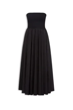 Scanlan Theodore Crepe Knit Cotton Strapless Dress Black Size AU 8 for rent on The Volte - image 2