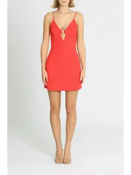 Rebecca Vallance Romy Mini Dress in Red Size AU 6 for rent on The Volte - image 1
