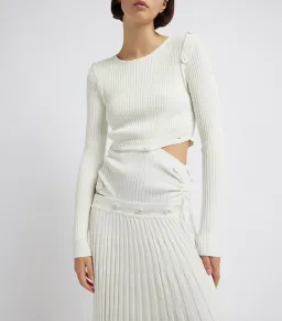 Christopher Esber Deconstruct Dress White for rent on The Volte - image 1