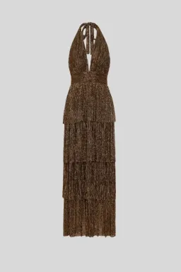 Sheike Galaxy Dress Bronze Size 6  for rent on The Volte - image 3