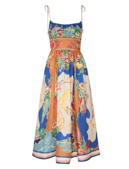 Zimmermann The Alight Picnic Dress in Nautical Map Size 1 /Au 10  for rent on The Volte - image 3