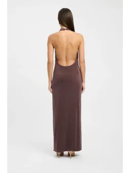 Kookai Erica Halter Maxi Dress Brownie Size 34 / AU 6 for rent on The Volte - image 3