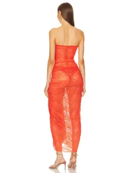 Natalie Rolt Naomi Dress Tangerine Size 1 / AU 8 for rent on The Volte - image 5