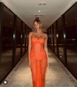 Natalie Rolt Naomi Dress Tangerine Size 1 / AU 8 for rent on The Volte - image 7