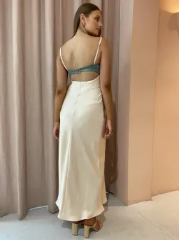 Bec and Bridge Carrie Dress Maxi Dress Green and White Size 10 for rent on The Volte - image 3