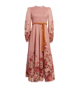Zimmermann Cassia Shirred Midi Dress Musk Floral Size 3 / AU 14 for rent on The Volte - image 3