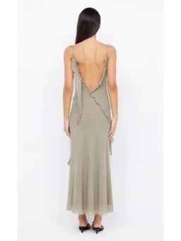 Bec & Bridge Gabriel Frill Maxi Dress Sage Size AU 8 for rent on The Volte - image 3