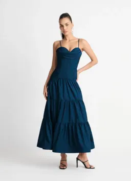 Sheike Nirvana Maxi Dress Navy Size AU 8 for rent on The Volte - image 1