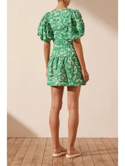 Shona Joy Plunged Short Sleeve Mini Dress Arosa Size AU 10  for rent on The Volte - image 3