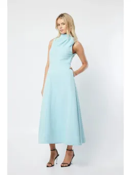Mossman Cosmic Maxi Dress Mist Blue Size AU 8 for rent on The Volte - image 1