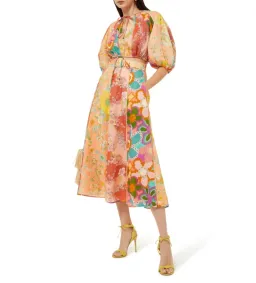 Zimmermann Lola Panelled Crop Top Size 1/Au 10 and Skirt Size 0/Au 8 in Spliced Floral for rent on The Volte - image 1