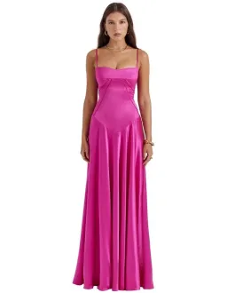 House of CB Anabella Gown Fuchsia Size L/Au 12  for rent on The Volte - image 1