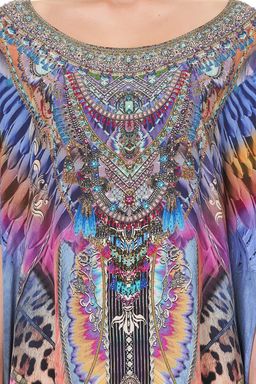 Camilla Love On The Wing Round Neck Kaftan Size 10 for rent on The Volte - image 10