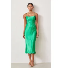 Bec 8 Bridge Loren Midi Dress  Emerald Green Size 8  for rent on The Volte - image 1