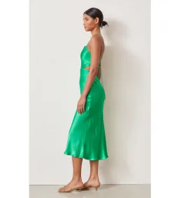 Bec 8 Bridge Loren Midi Dress  Emerald Green Size 8  for rent on The Volte - image 2