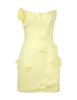 Zimmermann Matchmaker Rose Mini Dress Yellow Size 1/ AU 10 for rent on The Volte - image 4