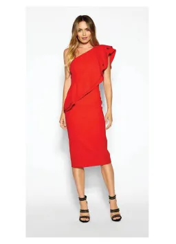 Sheike Freefall Dress Red Size 16 for rent on The Volte - image 1