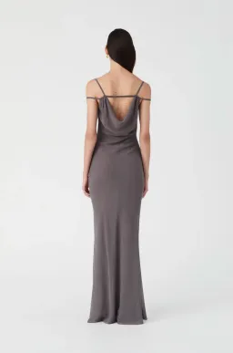 Misha Olivette Maxi Dress Grey for rent on The Volte - image 3