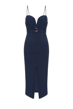 Sheike Bianca Dress Navy Size 14 for rent on The Volte - image 2