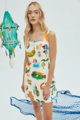 Alemais Samaki Mini Dress Print Size 8 for rent on The Volte - image 2