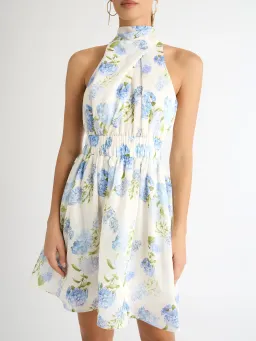 Sheike Blue Bell Mini Dress Floral Size 14 for rent on The Volte - image 3