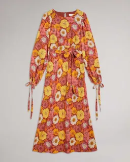 Ted Baker Lelyah Floral Blouson Maxi Dress Multi Size 8 for rent on The Volte - image 6