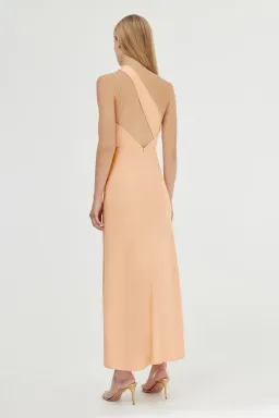 Significant Other Alessia One Shoulder Midi Dress Peach Sherbet Size 8 for rent on The Volte - image 3