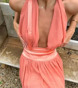 Arcina Ori Serena Dress Coral Size S / AU 8 for rent on The Volte - image 2