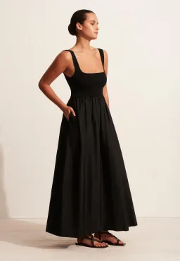 Matteau Knit and Cotton Dress Black Size 2 / AU 8 for rent on The Volte - image 2