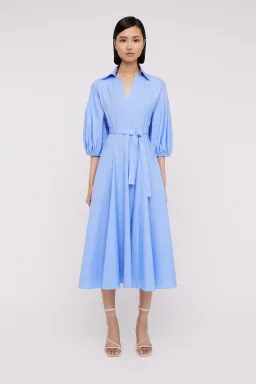 Scanlan Theodore Parachute Shirt Dress in Blue Size 10 for rent on The Volte - image 1