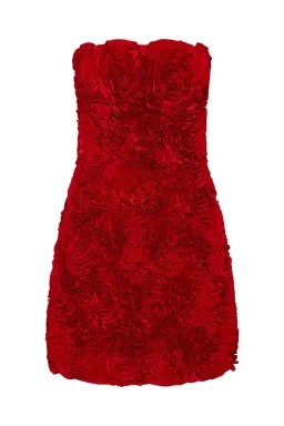 Aje Gazer Rosette Mini Dress Scarlet Red Size AU 8 for rent on The Volte - image 5