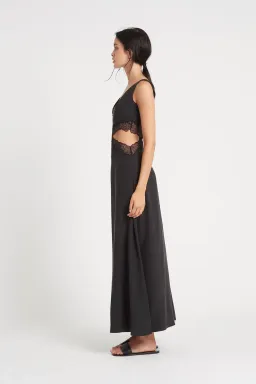 Sir the Label Alma Silk Cut Out Dress Black Size 3 / AU 12  for rent on The Volte - image 2