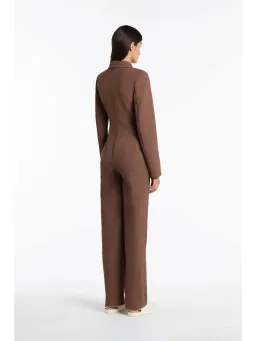 Sir the LabelAdrien Jumpsuit Chocolate Size 2 / AU 10 for rent on The Volte - image 2