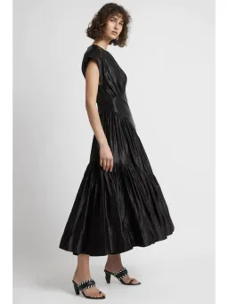 Aje Serendipity Reflection Midi Dress in Black Size AU 16 for rent on The Volte - image 2