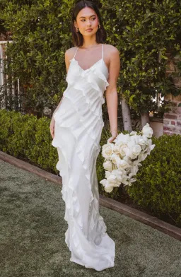 Show Me Your Mumu Romance Ruffle Dress Ivory Size XL (14 - 16) for rent on The Volte - image 4