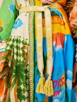 Alemais Paradiso Midi Shirtdress Multi Print Size 16 for rent on The Volte - image 6