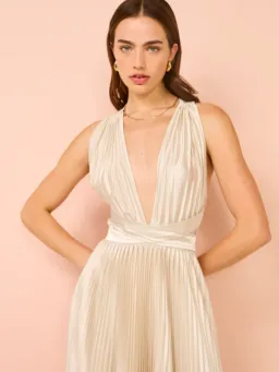 L'Idee Moderniste Gown Champagne Size AU 6  for rent on The Volte - image 14