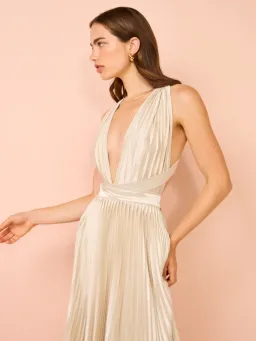 L'Idee Moderniste Gown Champagne Size AU 6  for rent on The Volte - image 8